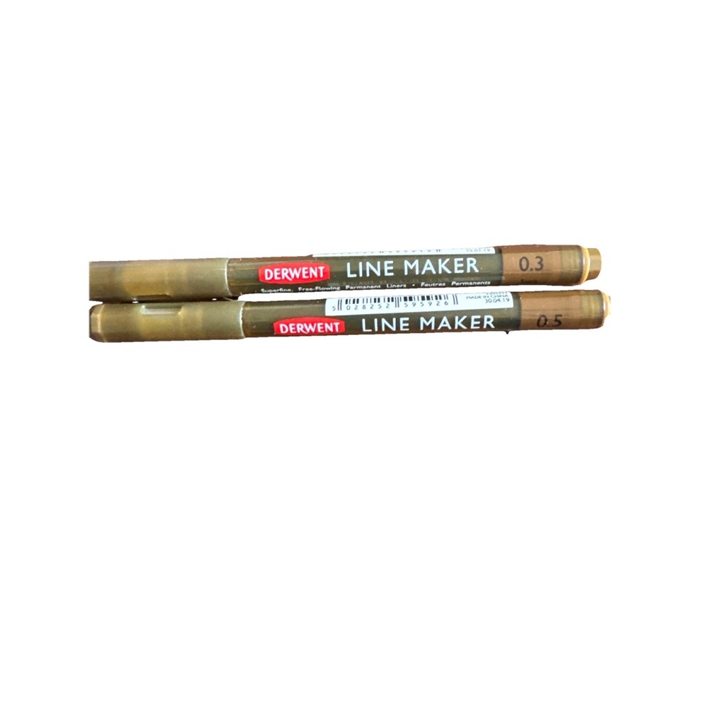 Graphik Line Maker Pens Sepia 2 Pack (.3 And .5)